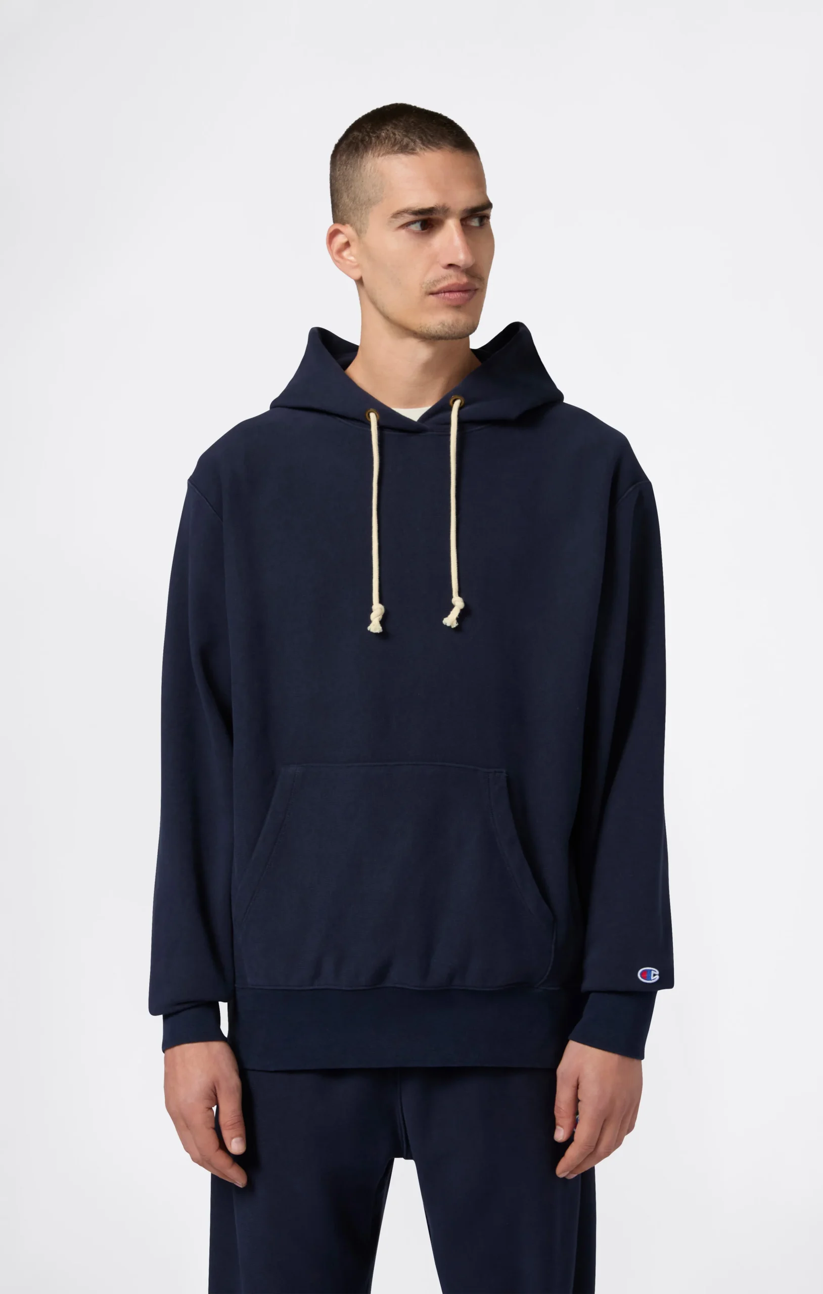 Men’s Lightweight Hooded Sweatshirt Reverse Weave
