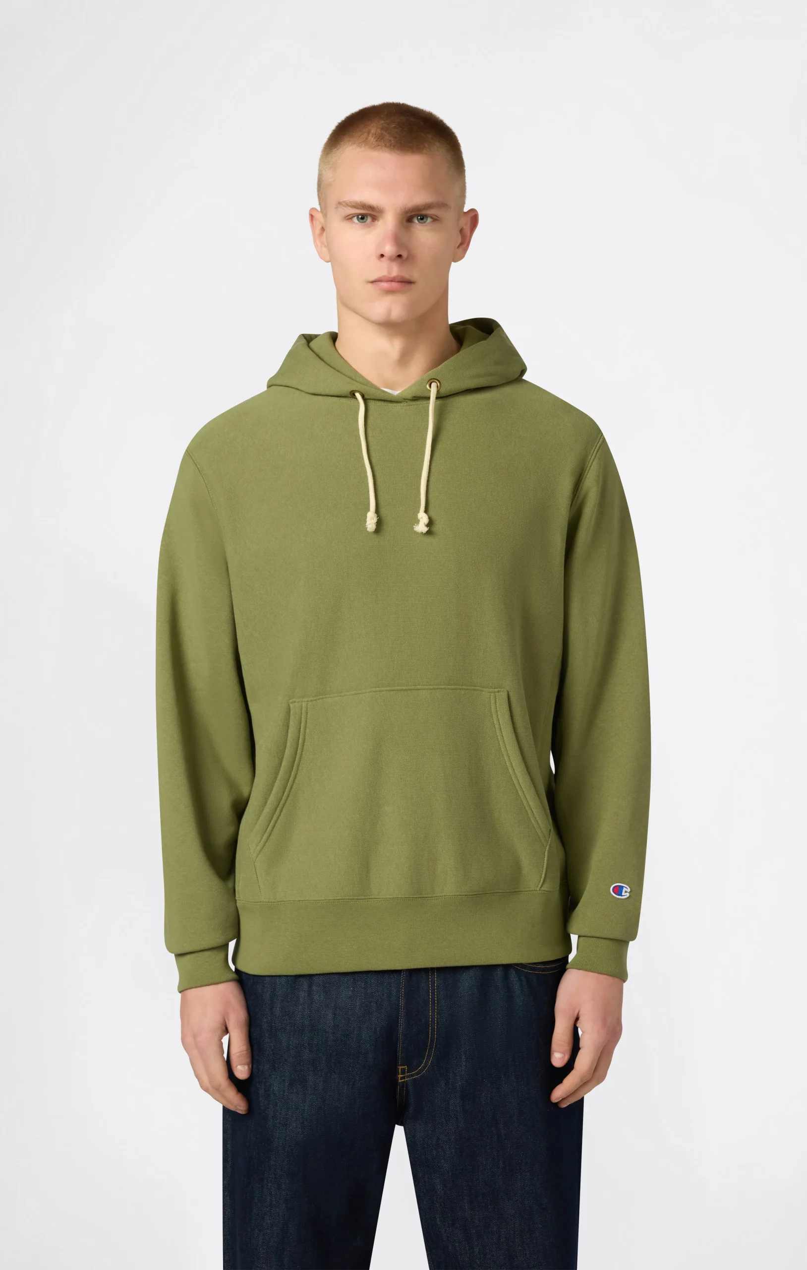 Men’s Lightweight Hooded Sweatshirt Reverse Weave