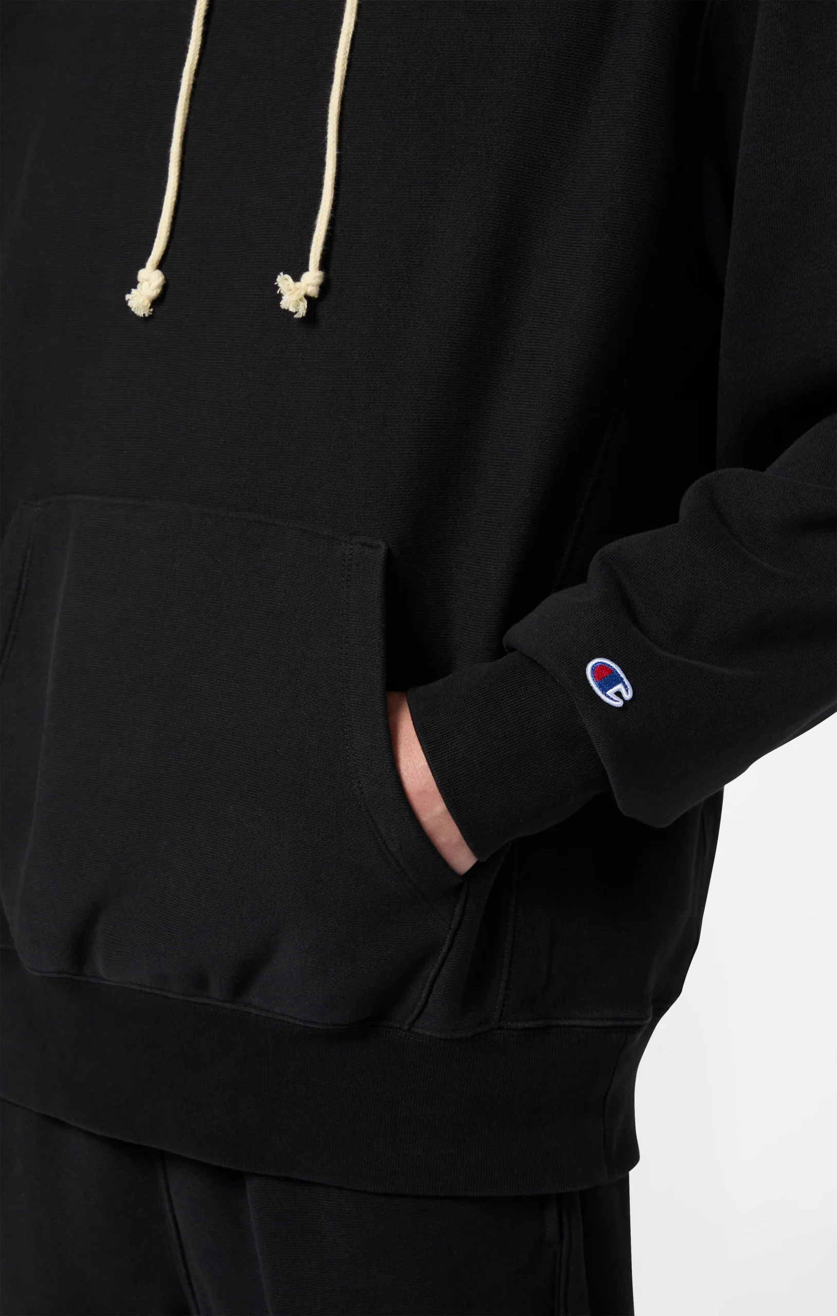 Men’s Lightweight Hooded Sweatshirt Reverse Weave - Imagen 6