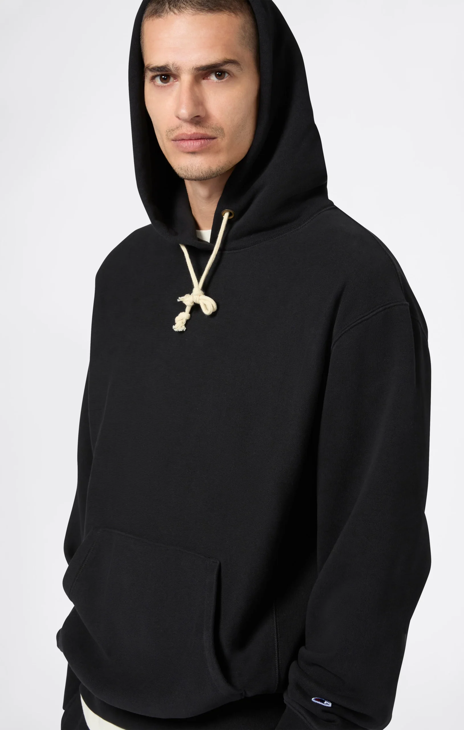 Men’s Lightweight Hooded Sweatshirt Reverse Weave - Imagen 5