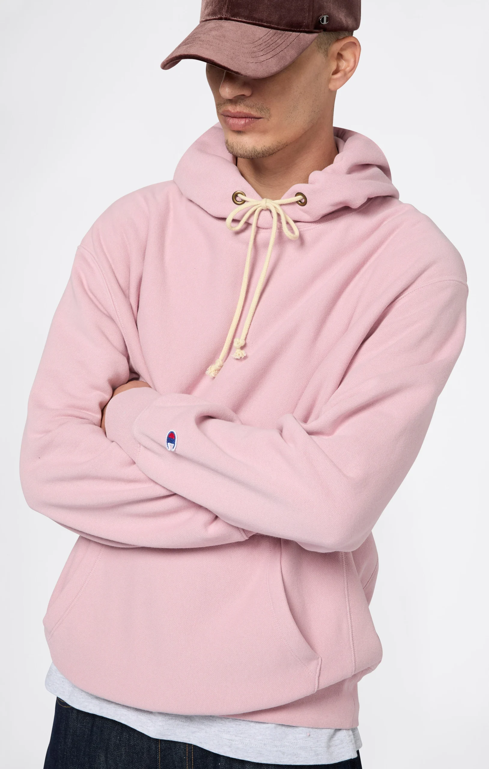 Men’s Lightweight Hooded Sweatshirt Reverse Weave - Imagen 3