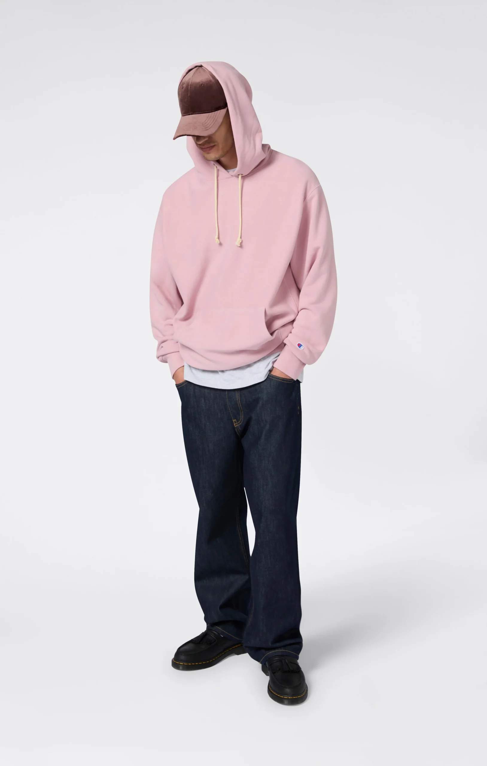 Men’s Lightweight Hooded Sweatshirt Reverse Weave - Imagen 4