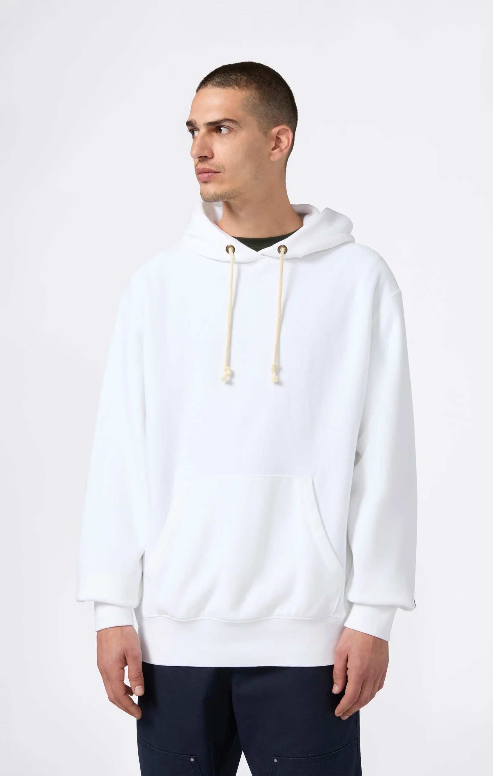 Men’s Lightweight Hooded Sweatshirt Reverse Weave