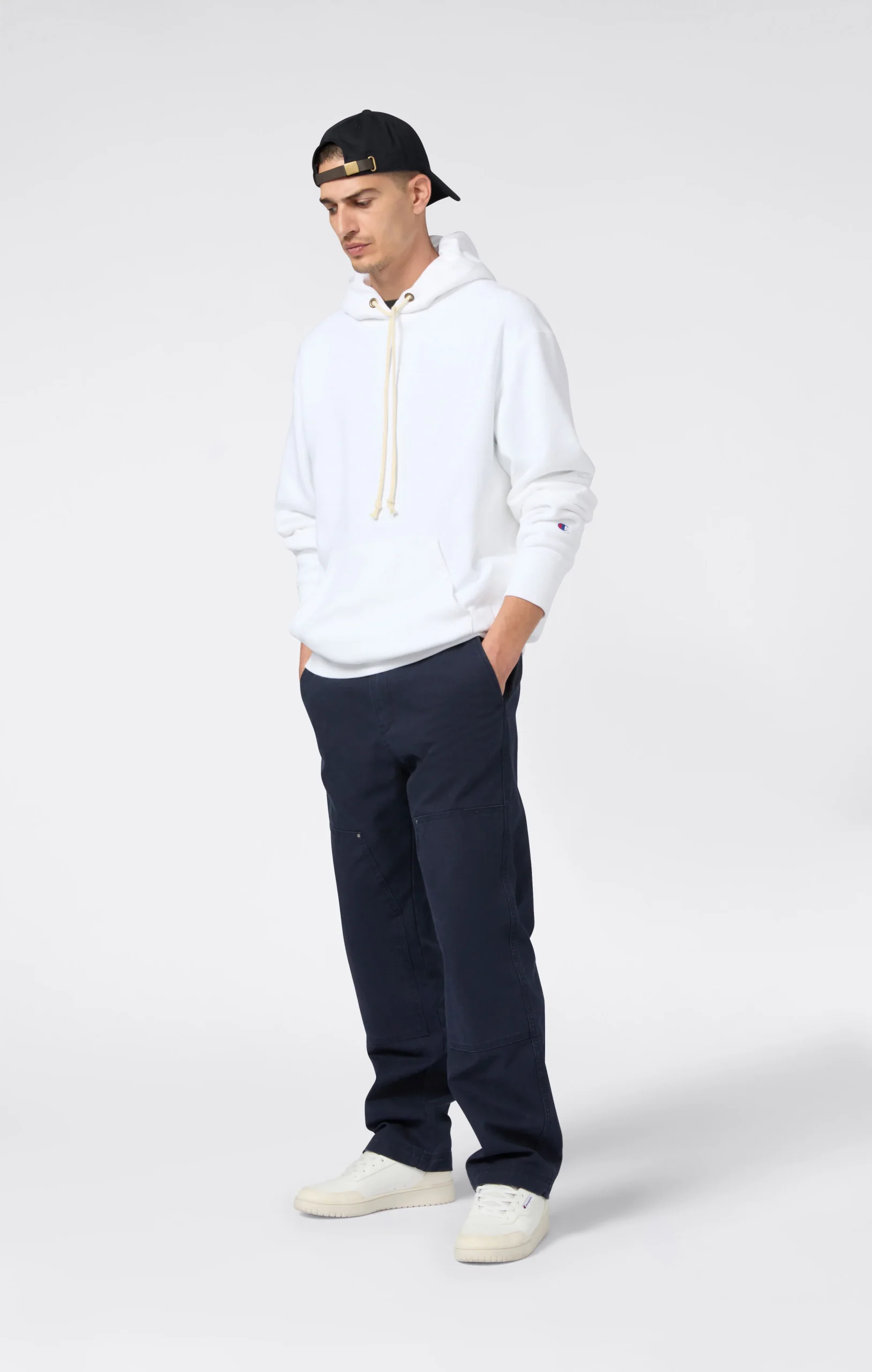 Men’s Lightweight Hooded Sweatshirt Reverse Weave - Imagen 4