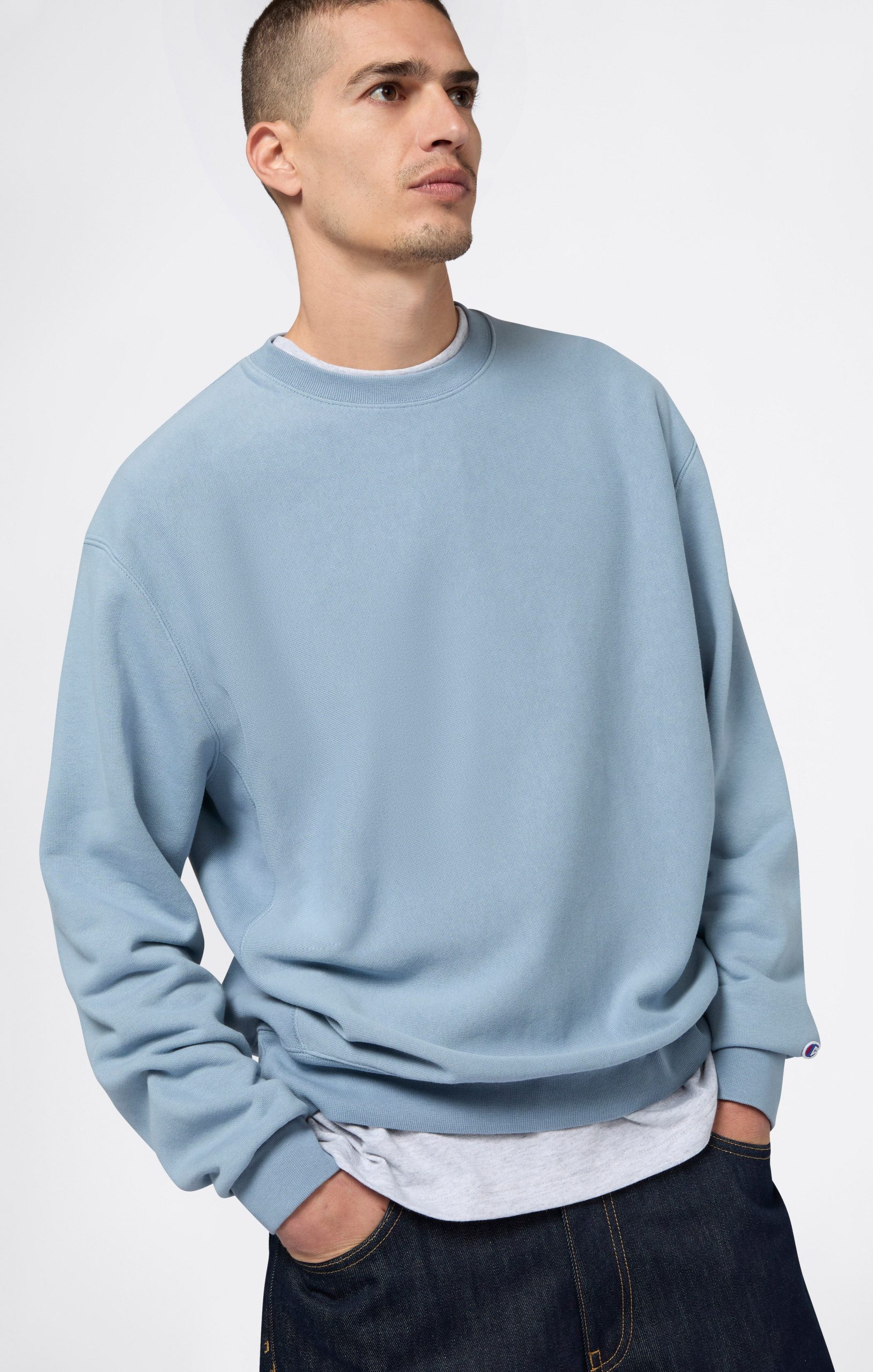 Men’s Lightweight Crewneck Sweatshirt Reverse Weave