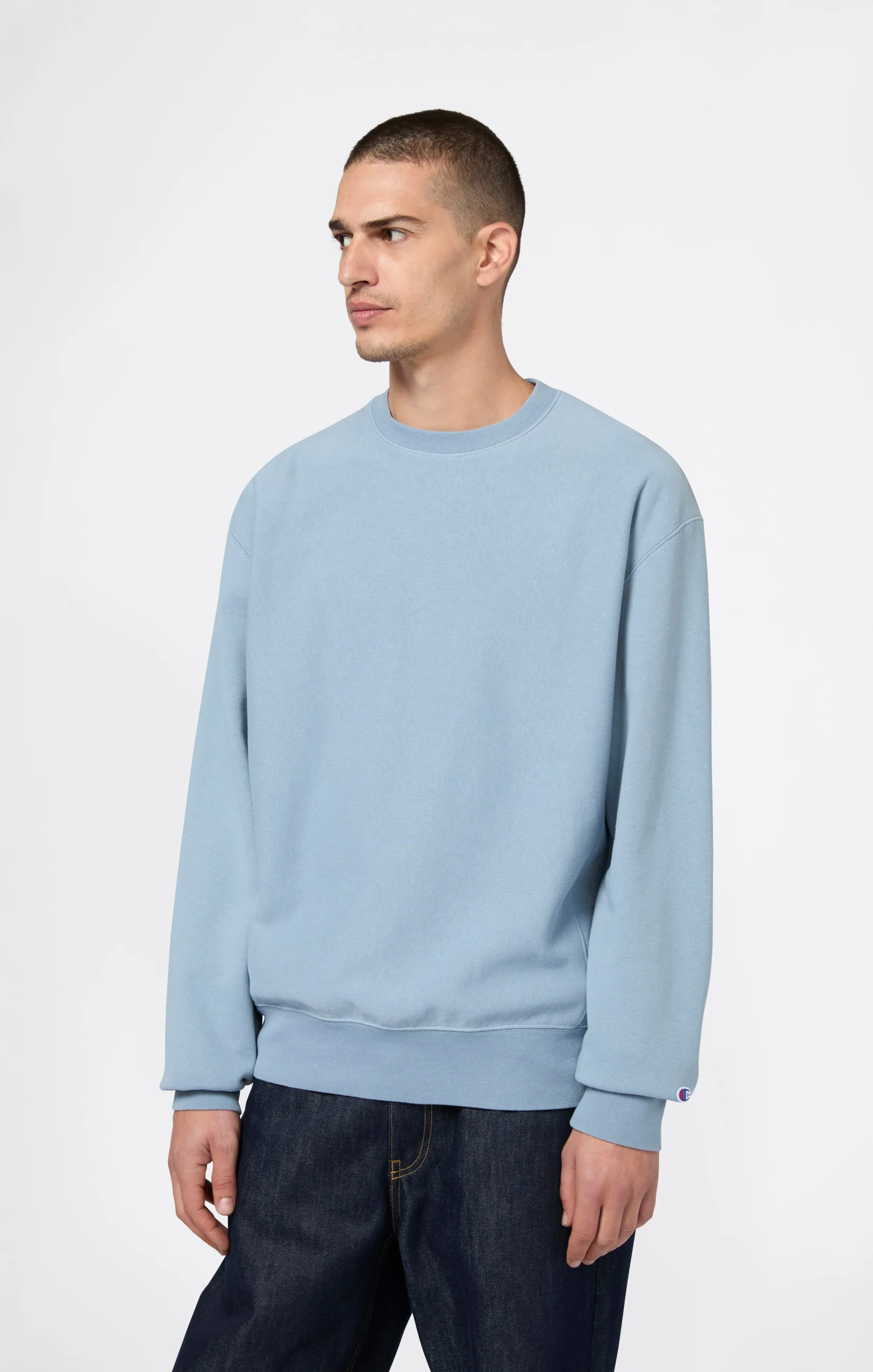 Men’s Lightweight Crewneck Sweatshirt Reverse Weave - Imagen 4