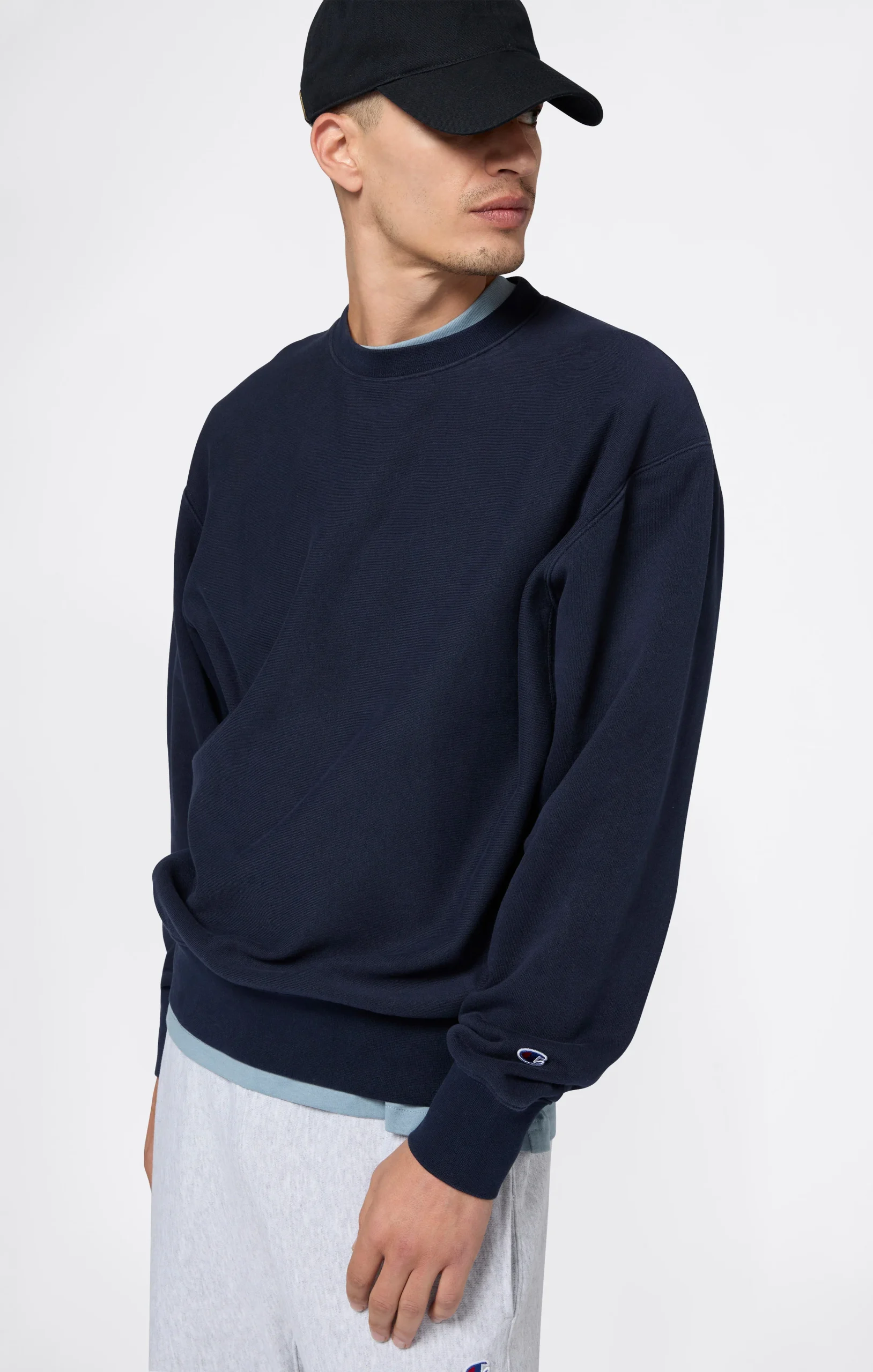 Men’s Lightweight Crewneck Sweatshirt Reverse Weave