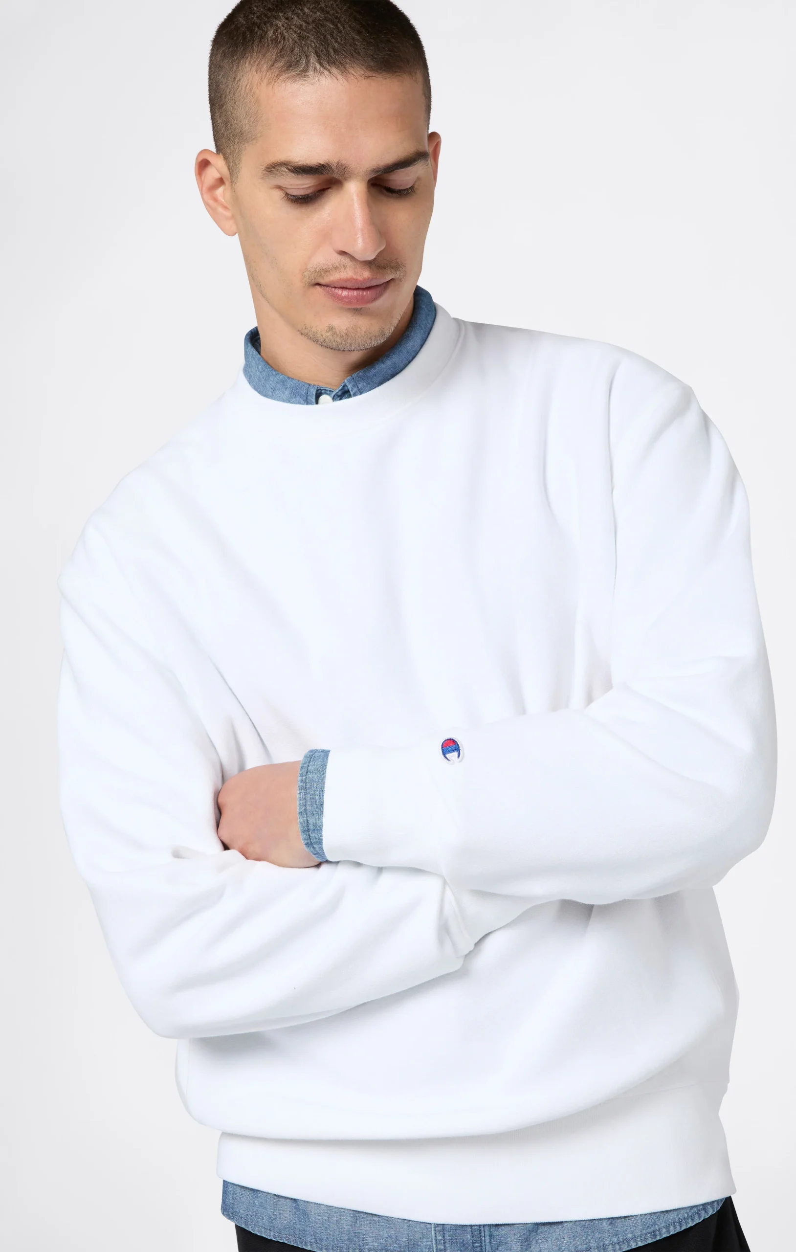 Men’s Lightweight Crewneck Sweatshirt Reverse Weave