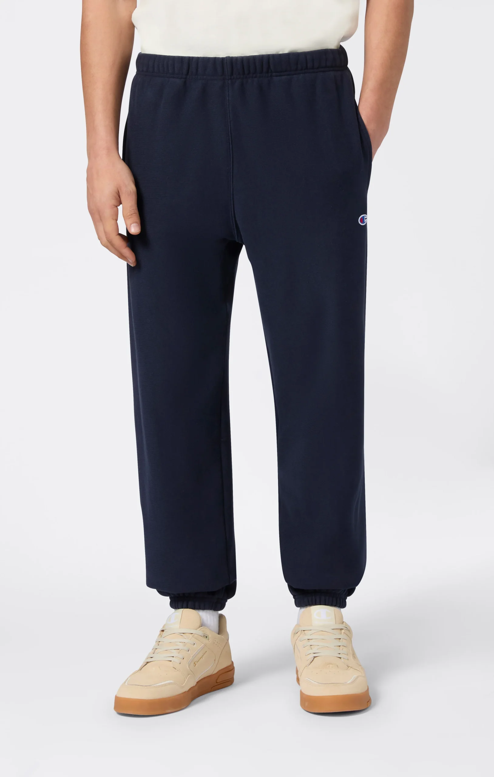 Men’s Lightweight Jogger Pants with Elastic Cuff Reverse Weave