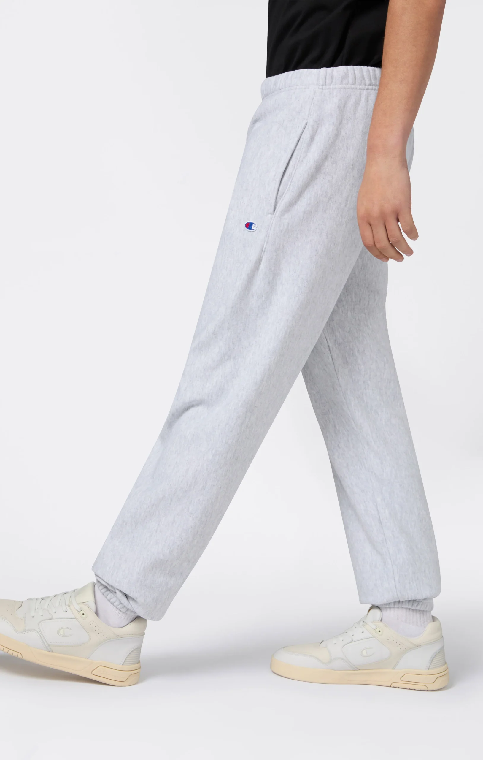 Men’s Lightweight Jogger Pants with Elastic Cuff Reverse Weave - Imagen 3