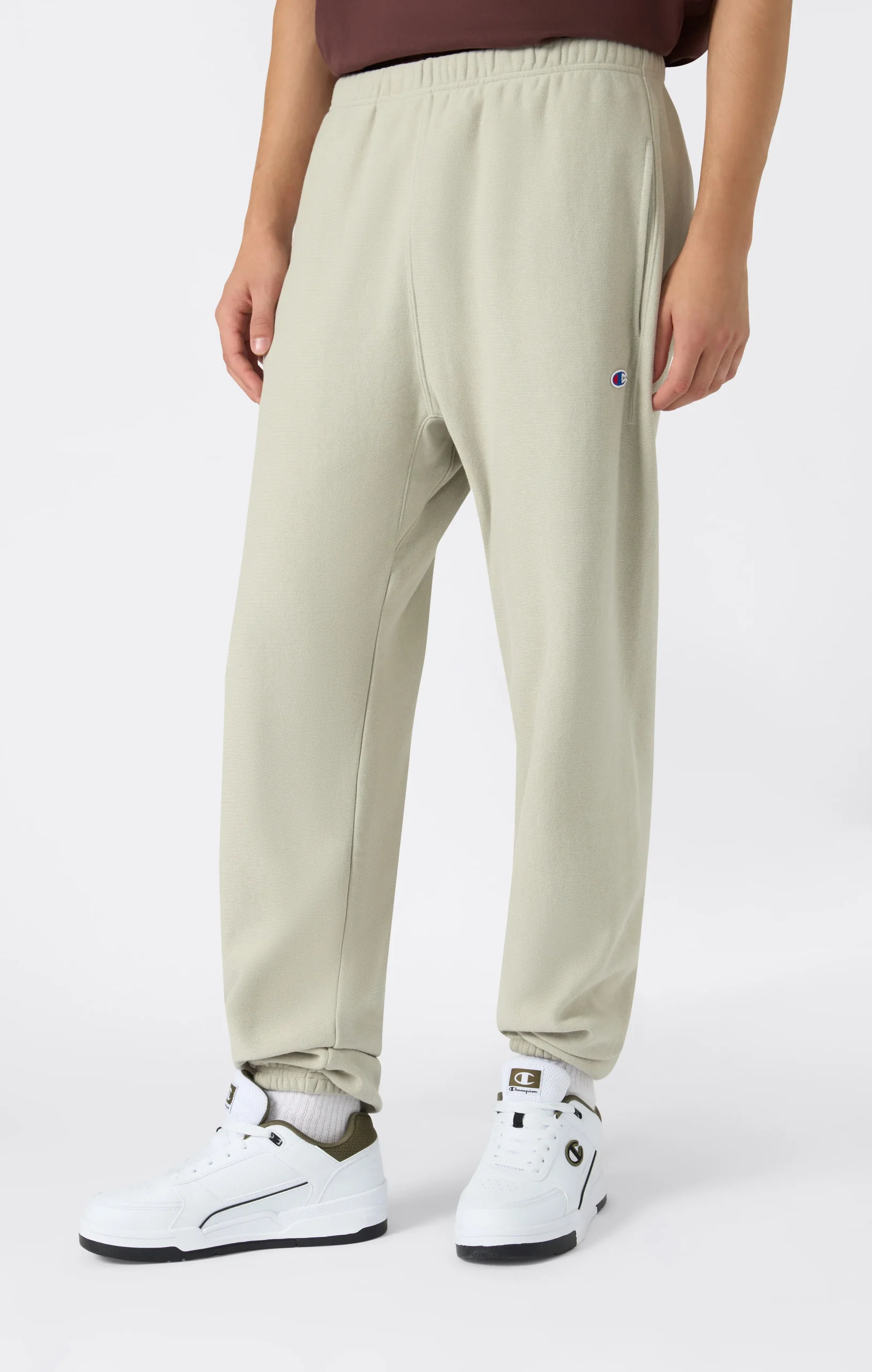 Men’s Lightweight Jogger Pants with Elastic Cuff Reverse Weave