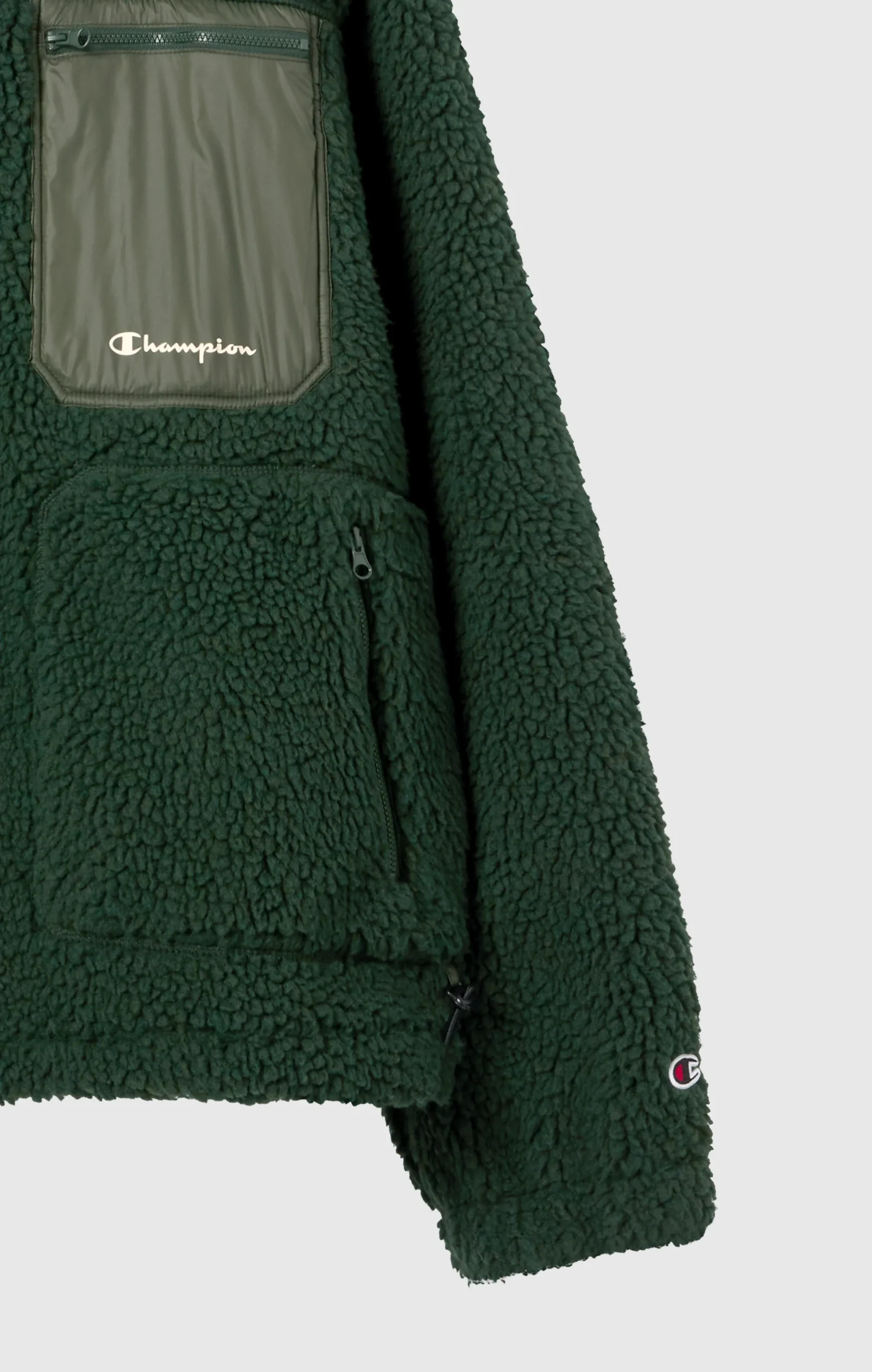 Men’s Full Zip Polar Teddy Hooded Jacket - Imagen 8