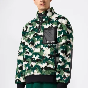 Men’s Polar Teddy Half-Zip Printed Top