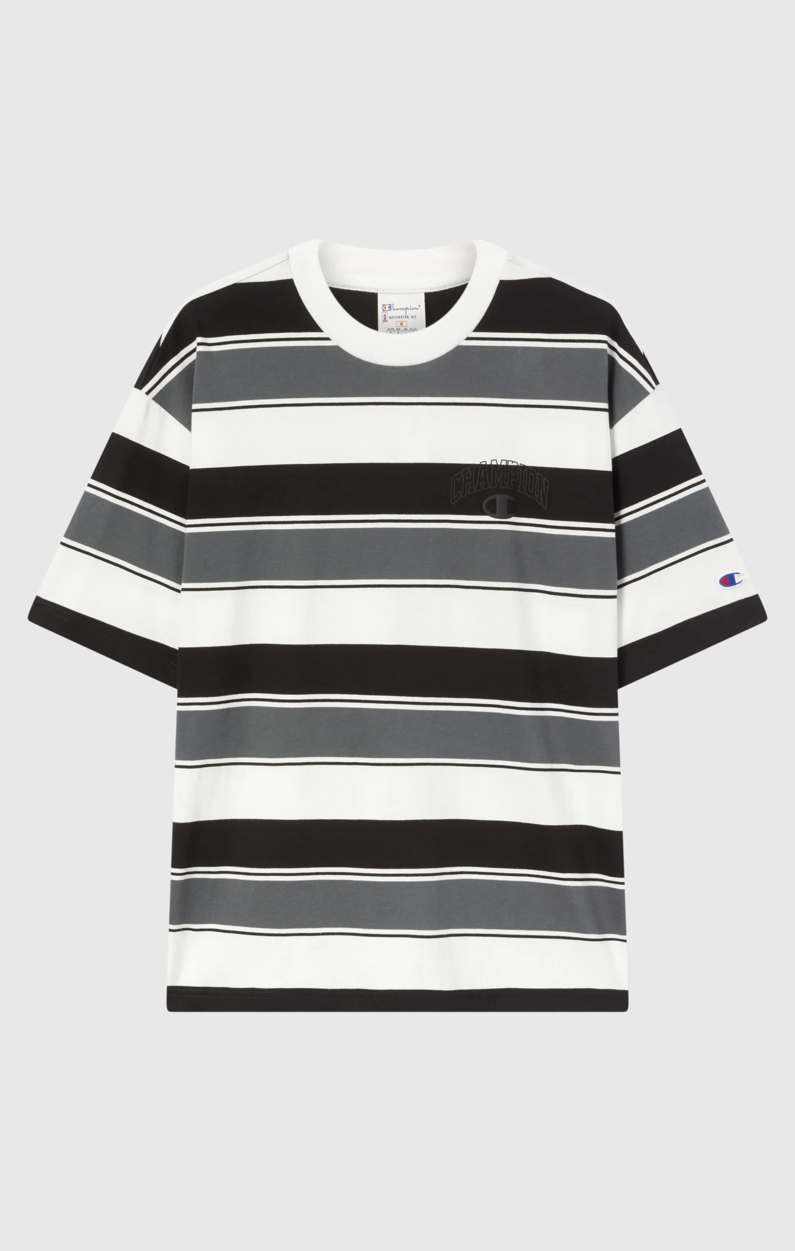 Men’s Crewneck T-Shirt Street Varsity Striped - Imagen 7