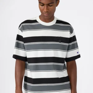 Men’s Crewneck T-Shirt Street Varsity Striped