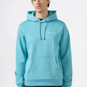 Men’s Fleece Hoodie with Small Embroidered Logo Icons
