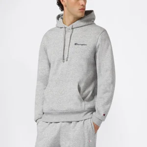 Men’s Fleece Hoodie with Small Embroidered Logo Icons