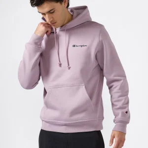 Men’s Fleece Hoodie with Small Embroidered Logo Icons