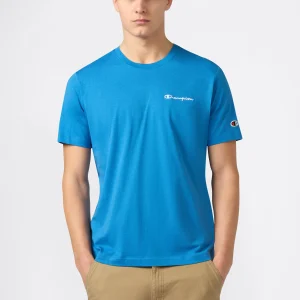 Men’s T-Shirt with Small Embroidered Logo Icons