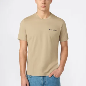 Men’s T-Shirt with Small Embroidered Logo Icons