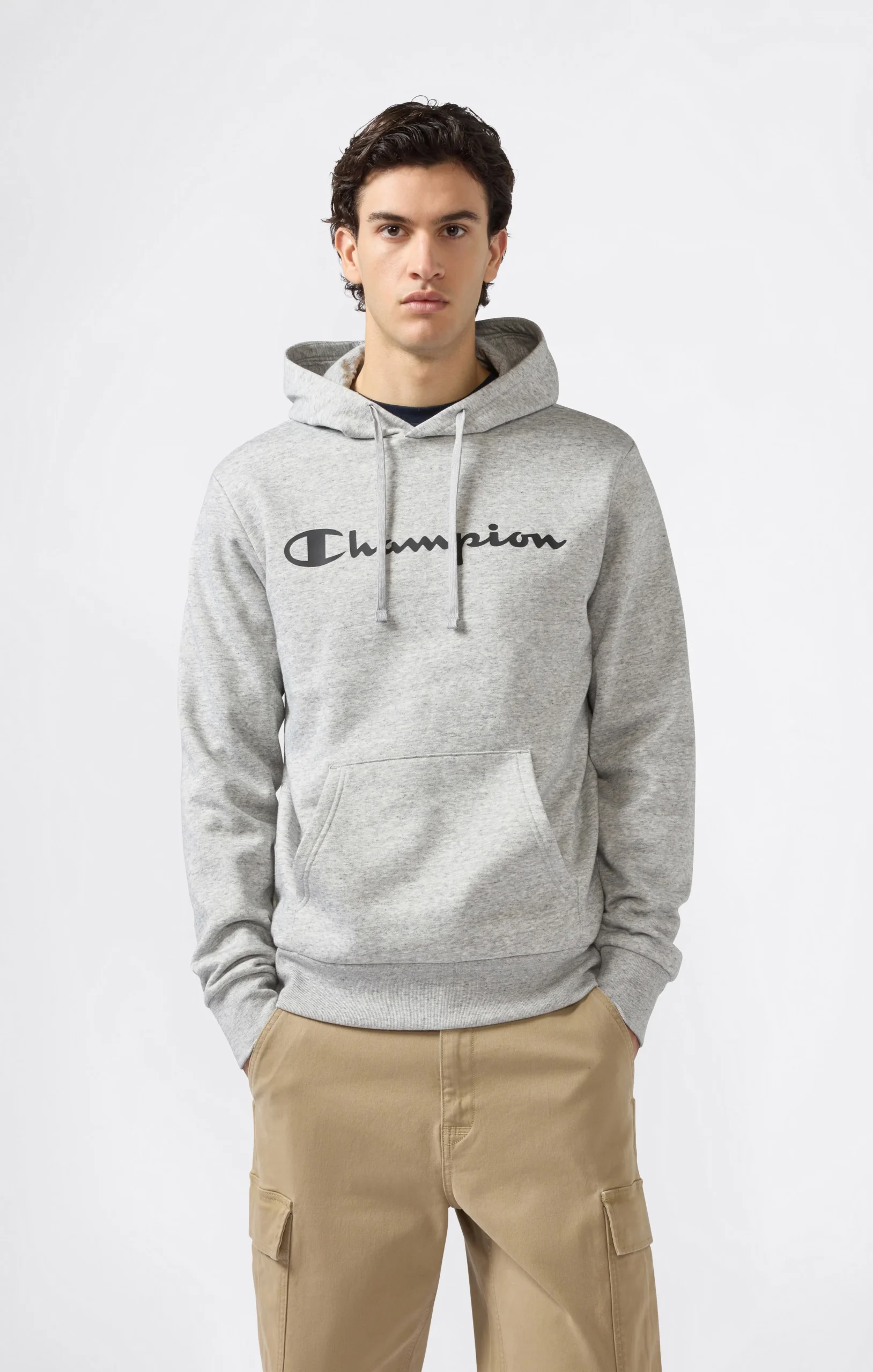 Men’s Fleece Hoodie Script Logo - Imagen 3