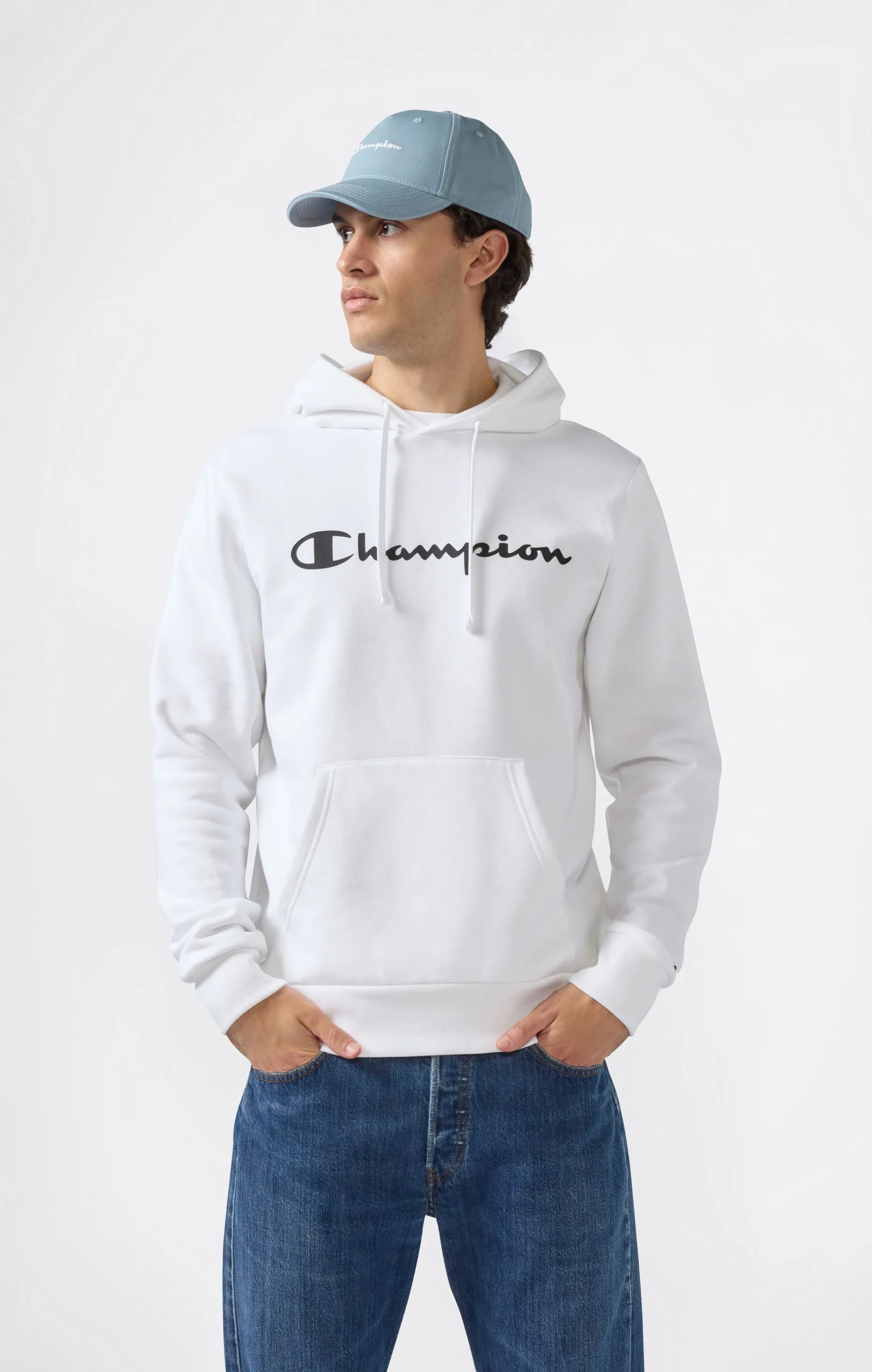 Men’s Fleece Hoodie Script Logo