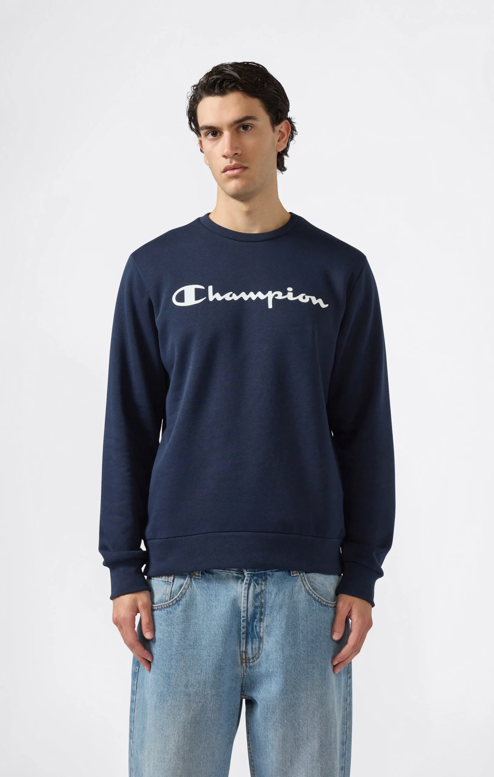 Men’s Fleece Crewneck Sweatshirt Script Logo