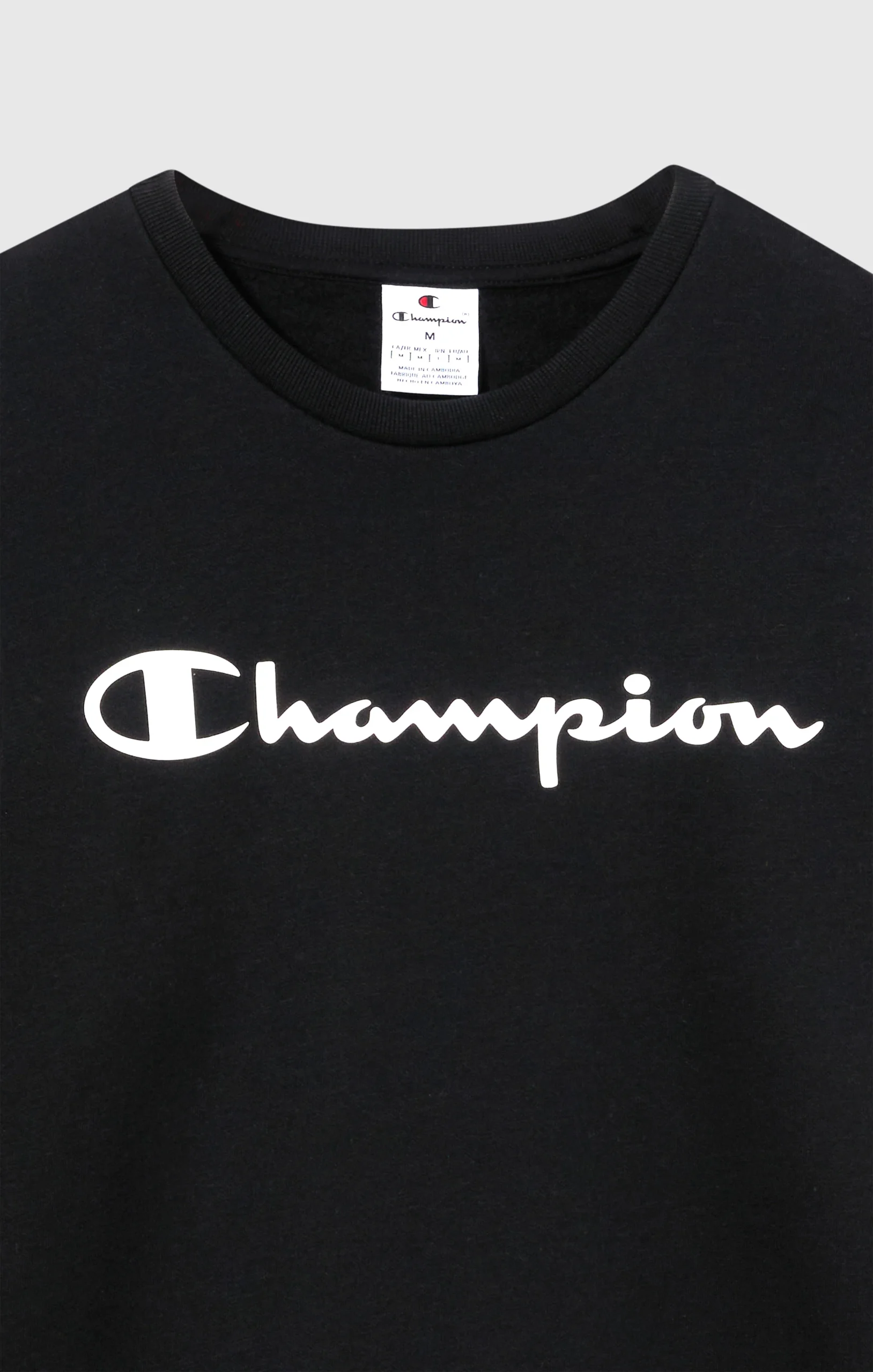 Men’s Fleece Crewneck Sweatshirt Script Logo - Imagen 7