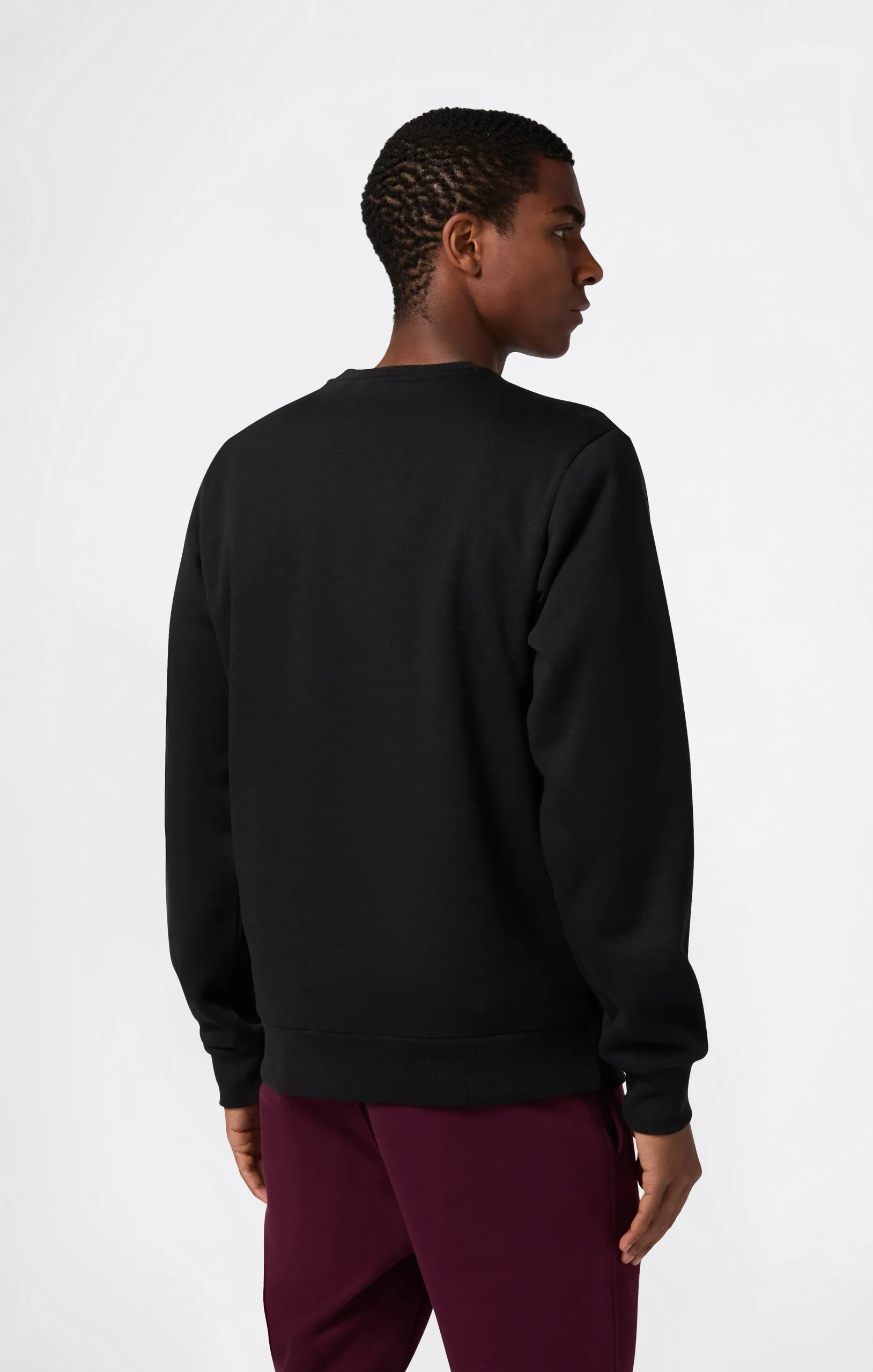 Men’s Fleece Crewneck Sweatshirt Script Logo - Imagen 4