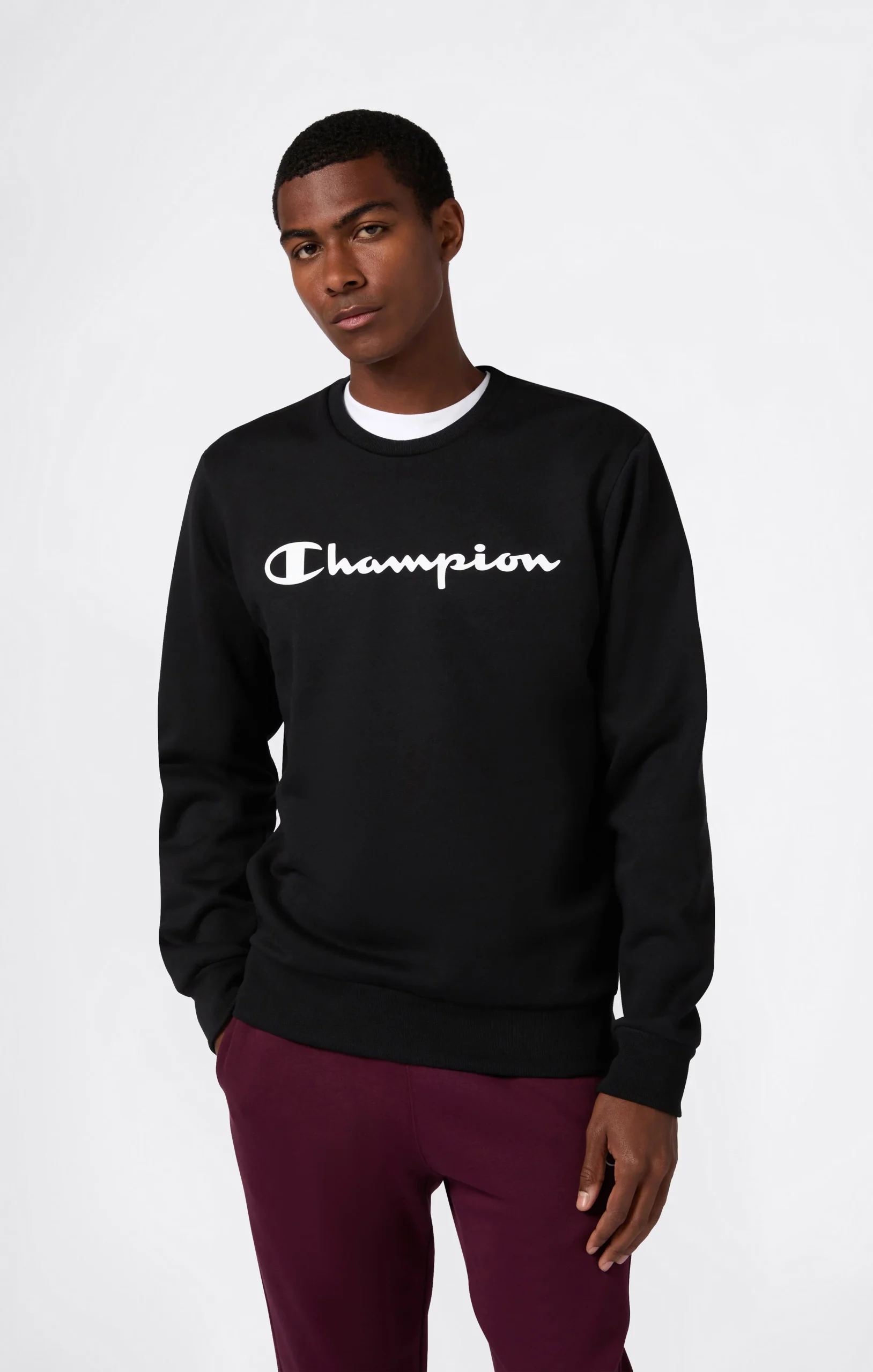Men’s Fleece Crewneck Sweatshirt Script Logo