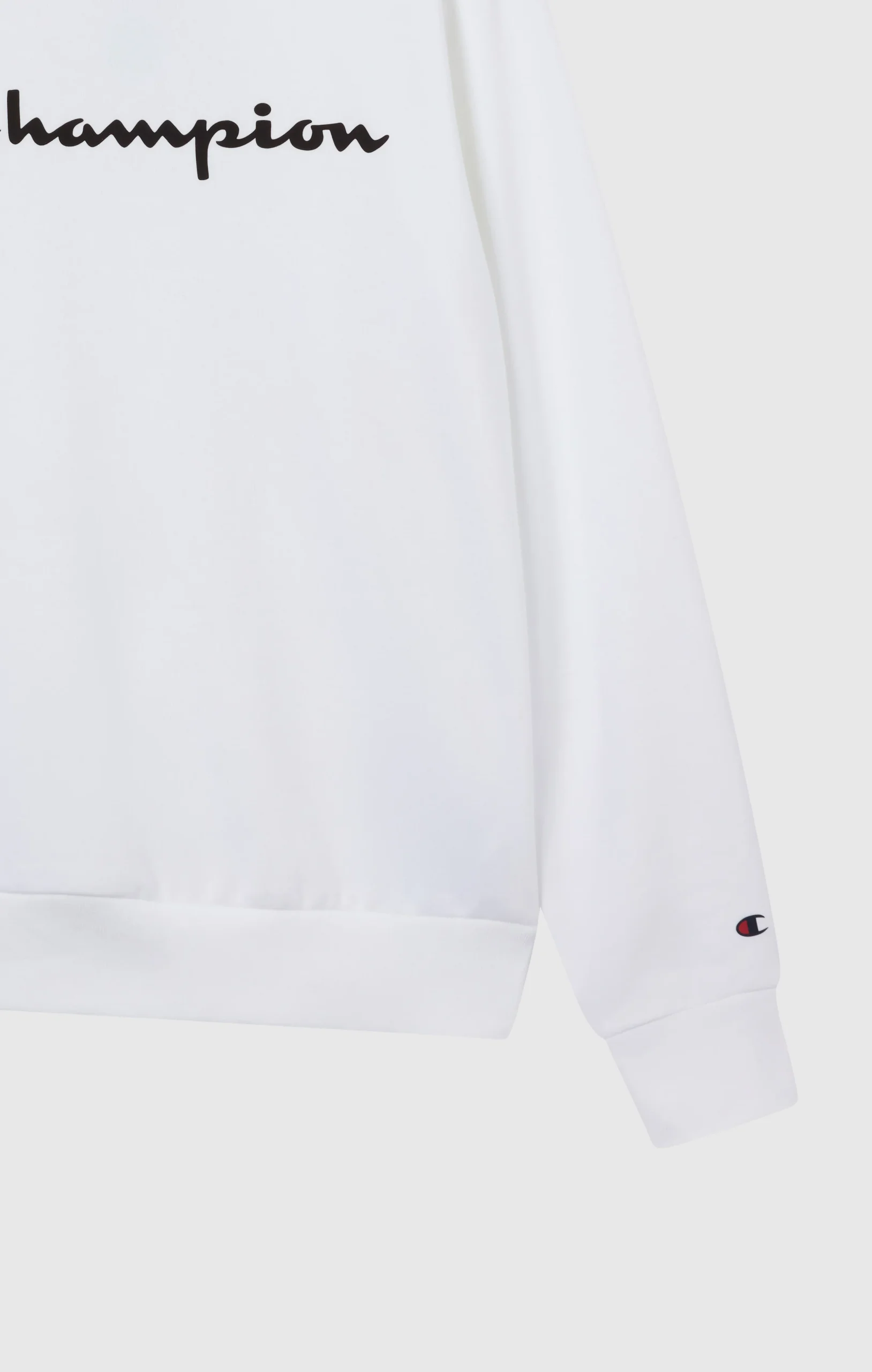 Men’s Fleece Crewneck Sweatshirt Script Logo - Imagen 7