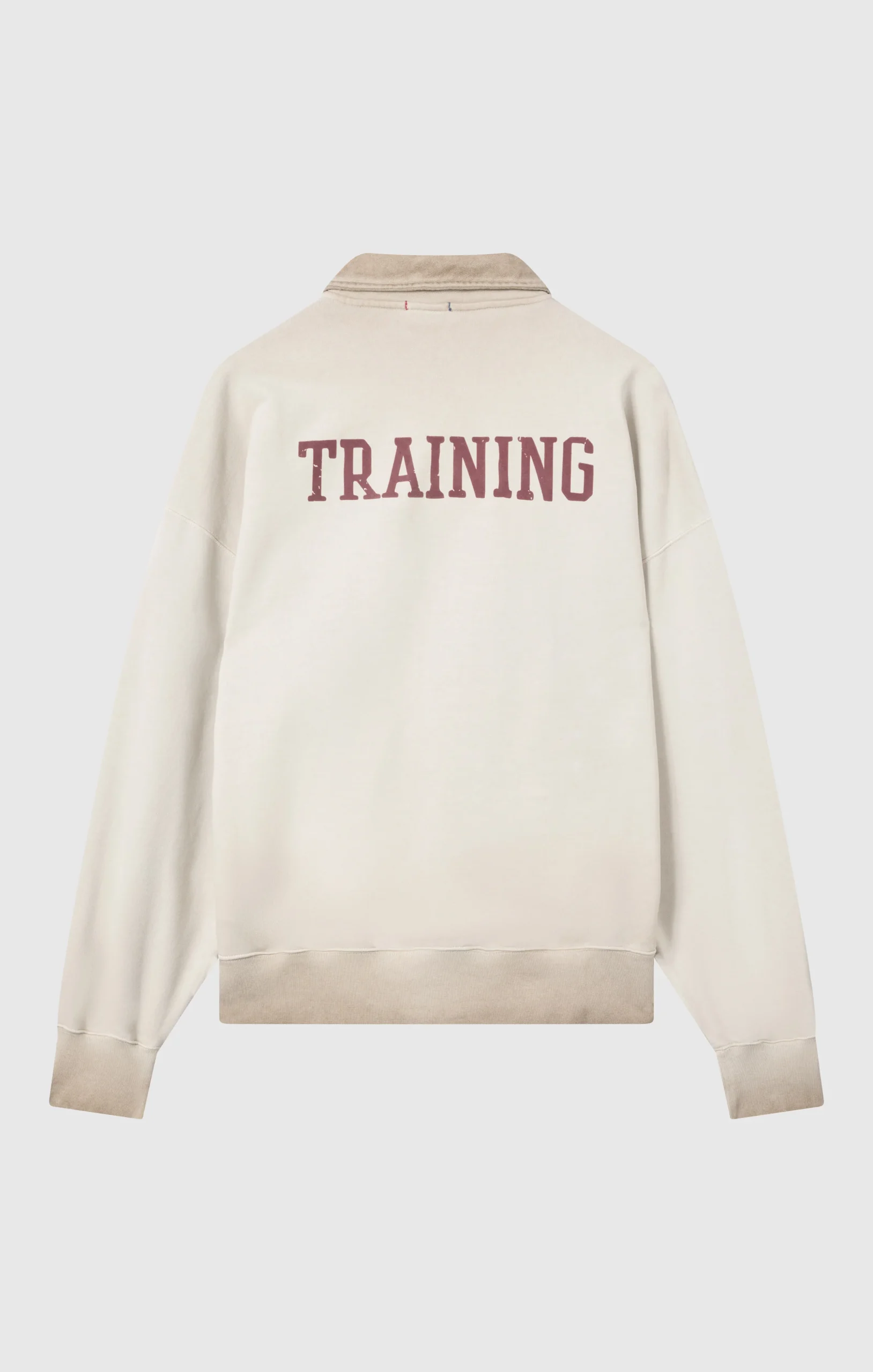 Men’s Washed Polo Half-Zip Neck Heavyweight Sweatshirt Time Capsule - Imagen 8