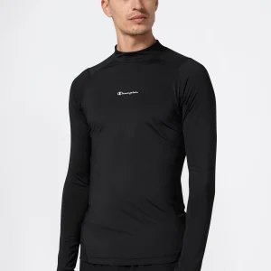 Men’s Quick Dry Mock Neck Long Sleeve T-Shirt