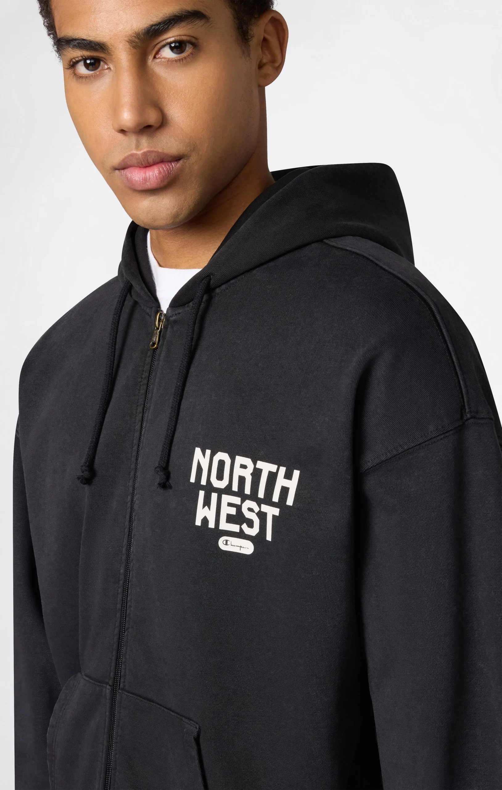 Men’s East West Full Zip Hooded Sweatshirt - Imagen 5
