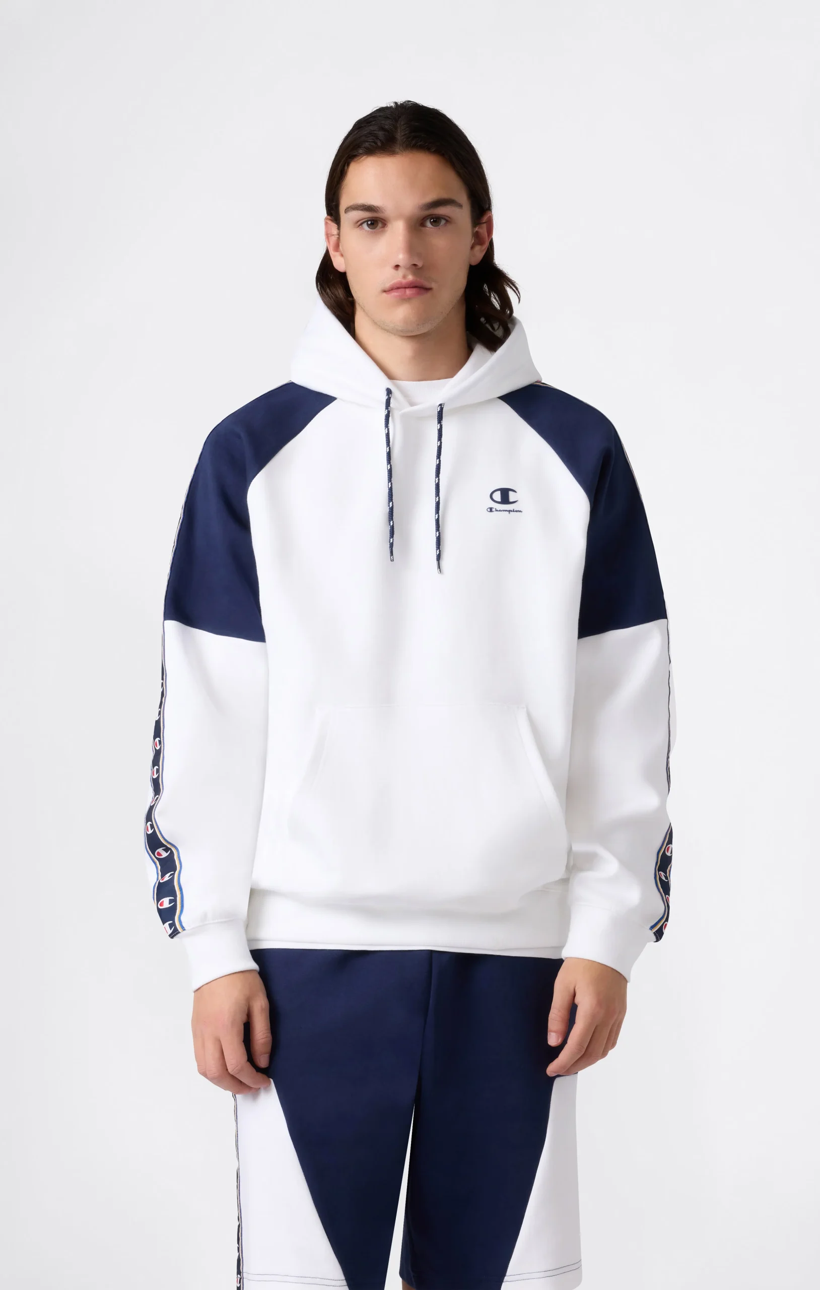 Men’s Interlock Tape Logo Hooded Sweatshirt