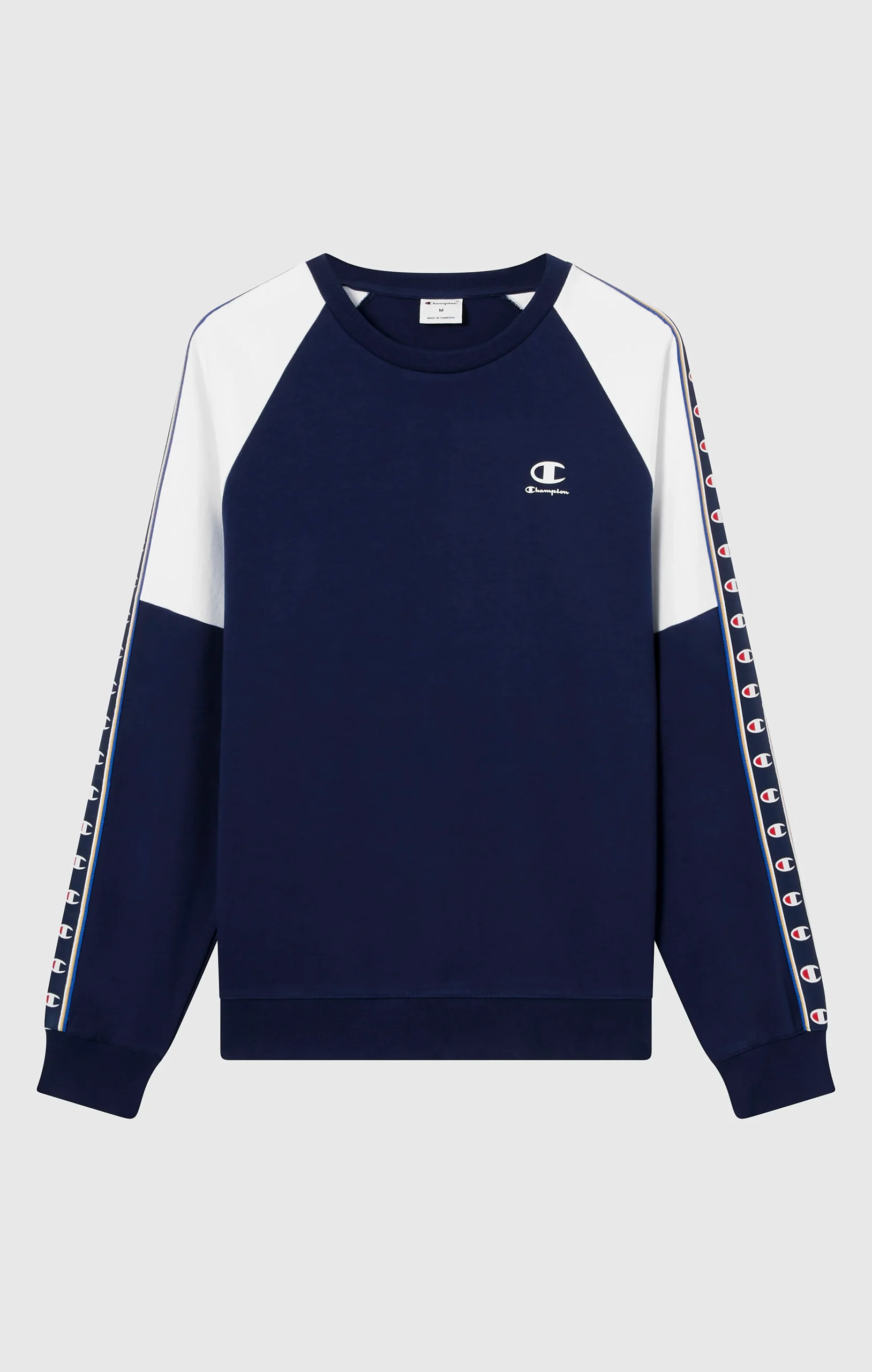 Men’s Interlock Tape Logo Crewneck Sweatshirt - Imagen 6