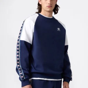 Men’s Interlock Tape Logo Crewneck Sweatshirt