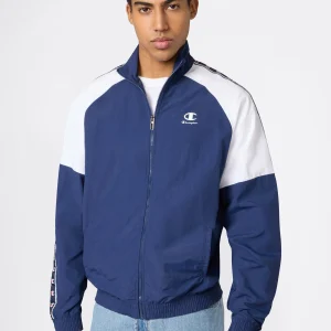 Men’s Track Top with Full Zip and Tape Logo