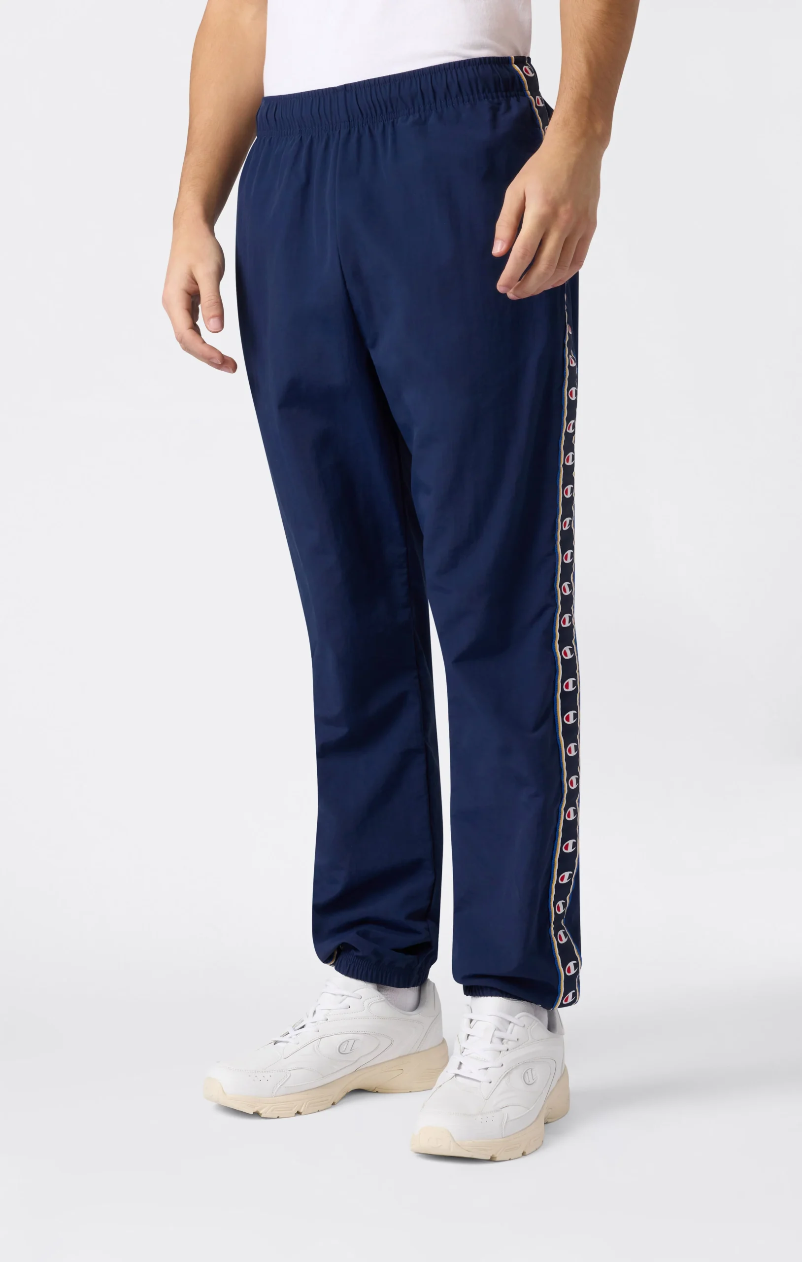 Men’s Track Pants with Elastic Cuffs and Tape Logo