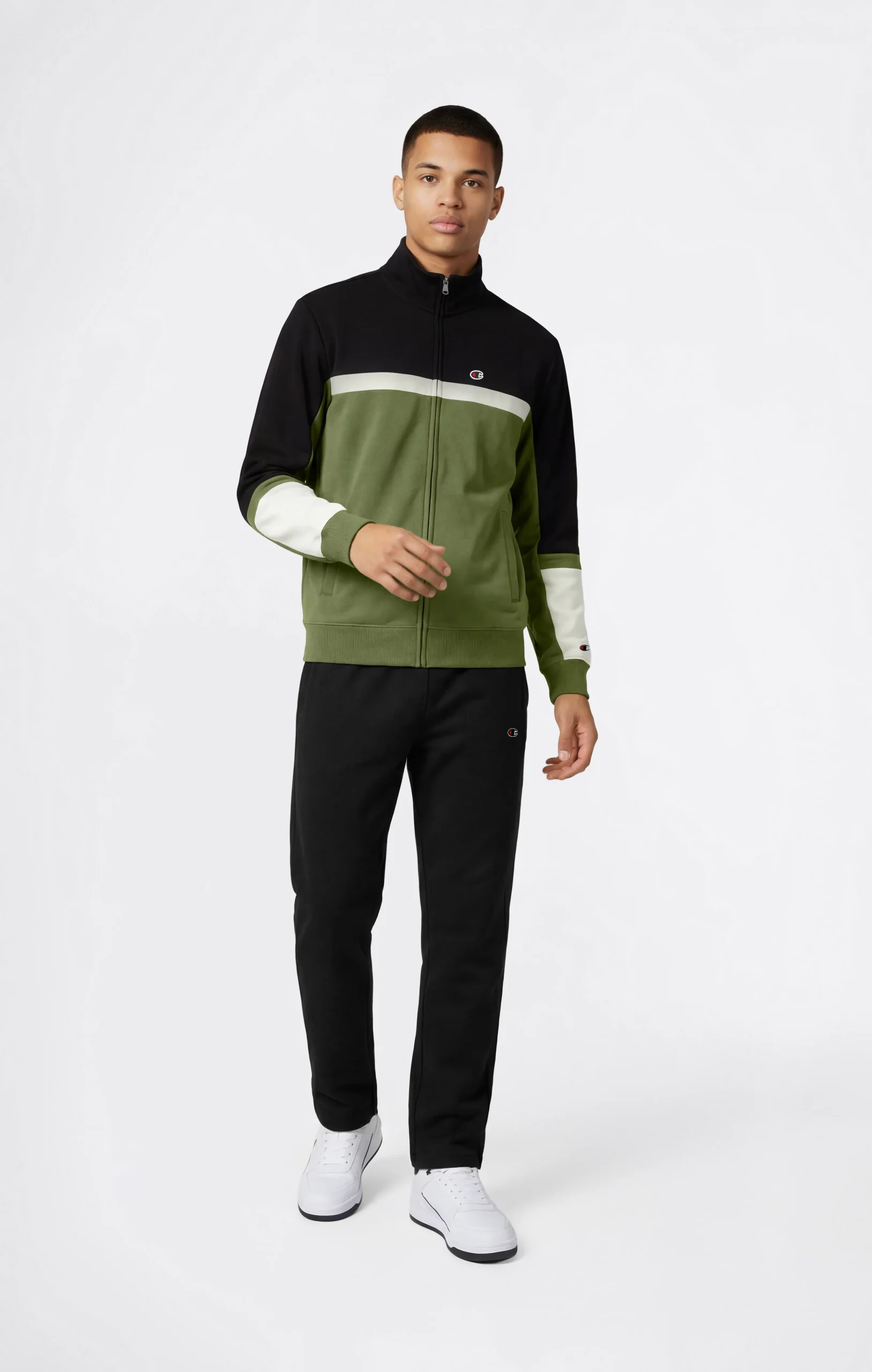 Men’s Lightweight Color Block Full Zip Tracksuit