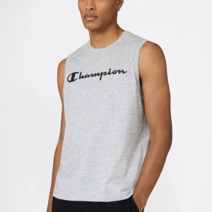 Men’s Sleeveless T-Shirt with Maxi Printed Logo