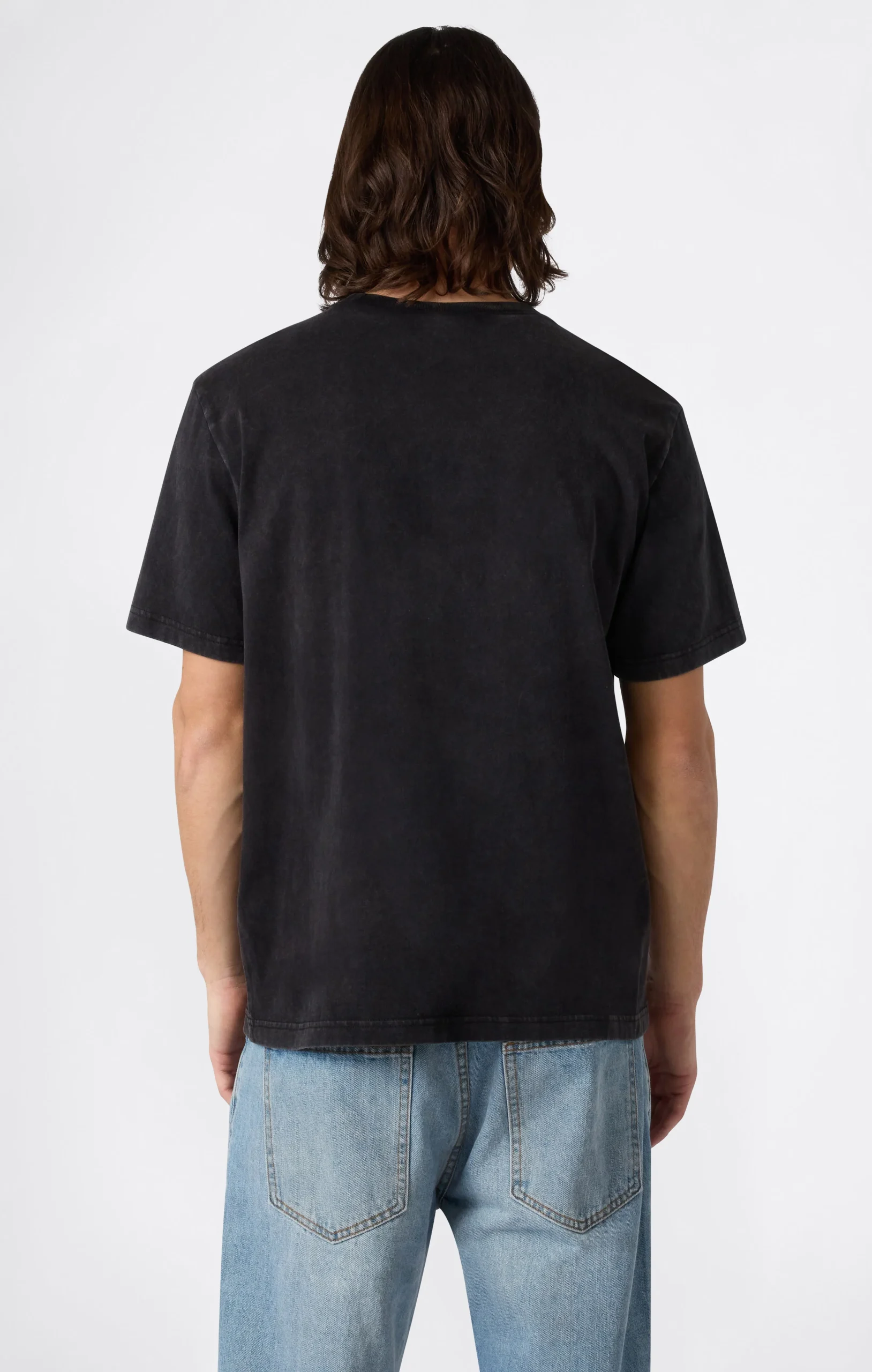 Men’s Heavy Cotton T-Shirt with Reverse Weave Print - Imagen 4