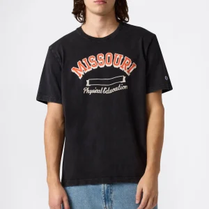 Men’s Heavy Cotton T-Shirt with Reverse Weave Print