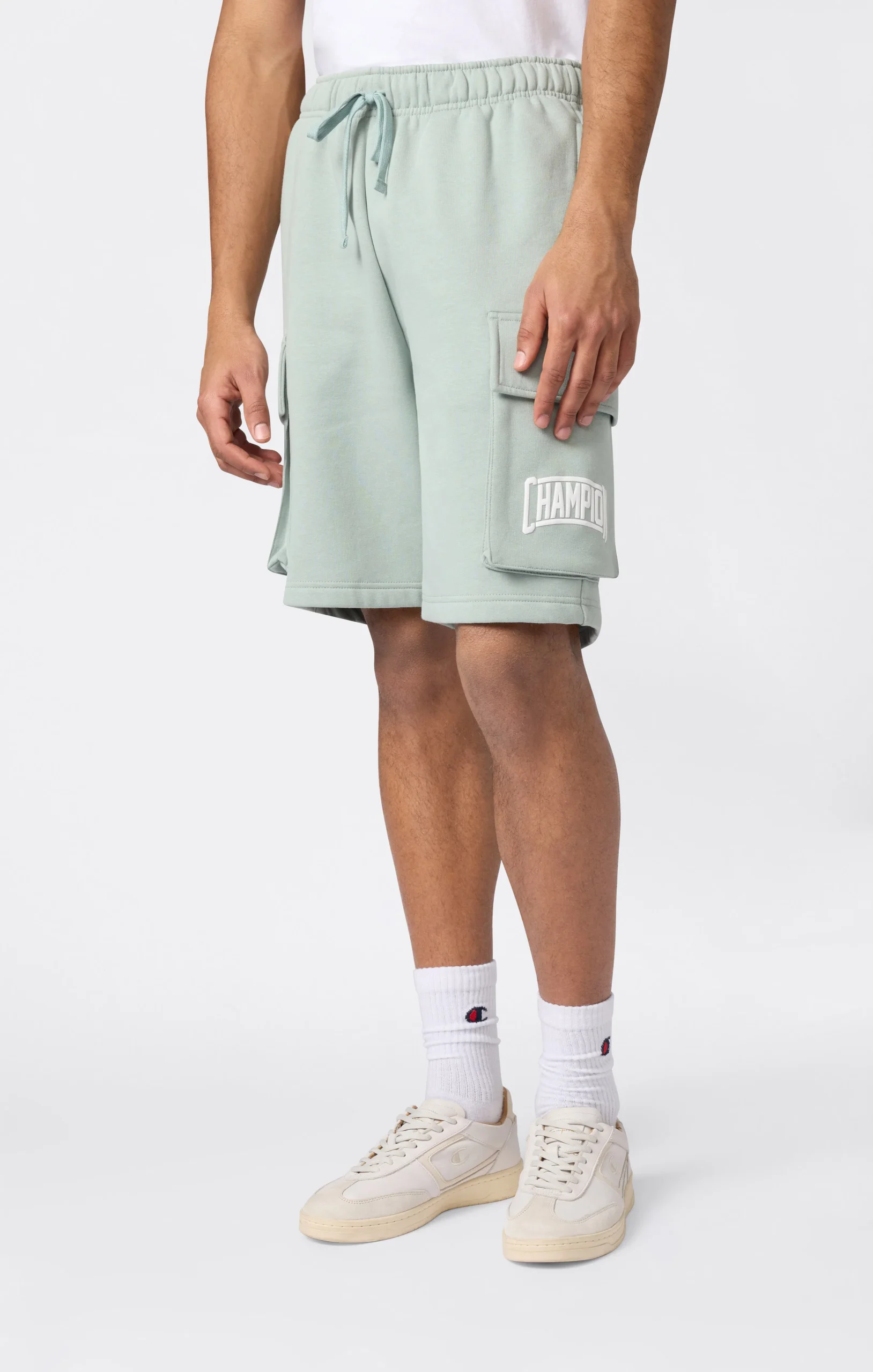 Men’s Cargo Shorts With Brushed Interior And Logo