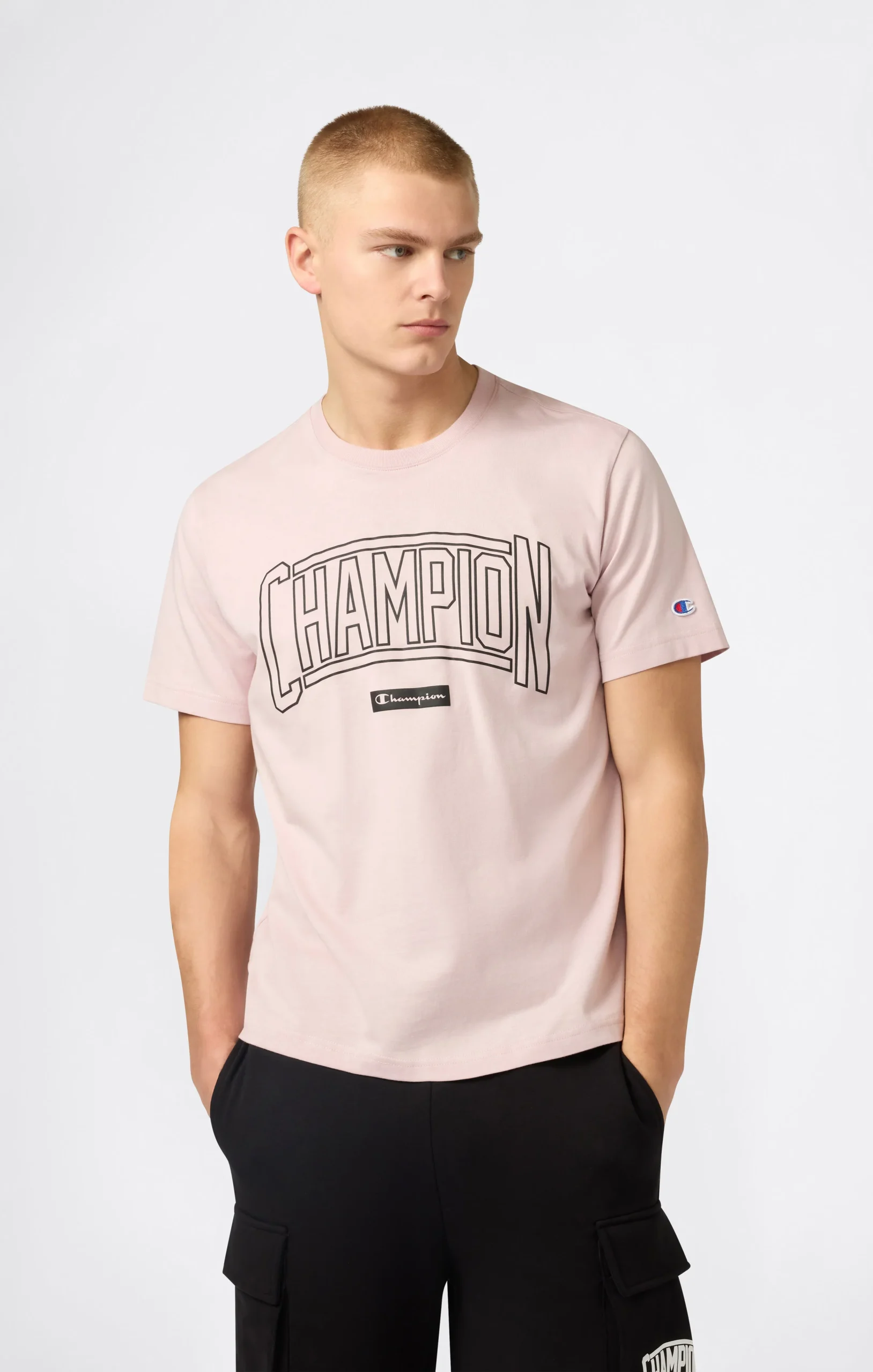 Men’s Crewneck T-Shirt With Puff Print Logo