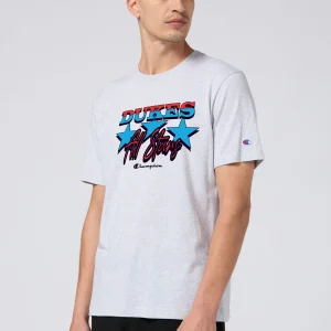 Oversized Men's T-Shirt in Heavy Cotton Dukes Cupboard x Champion