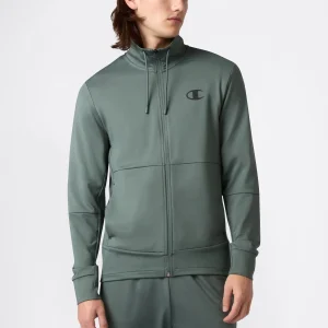 Men's Slim Fit Full-Zip Stretch Poly Hoodie