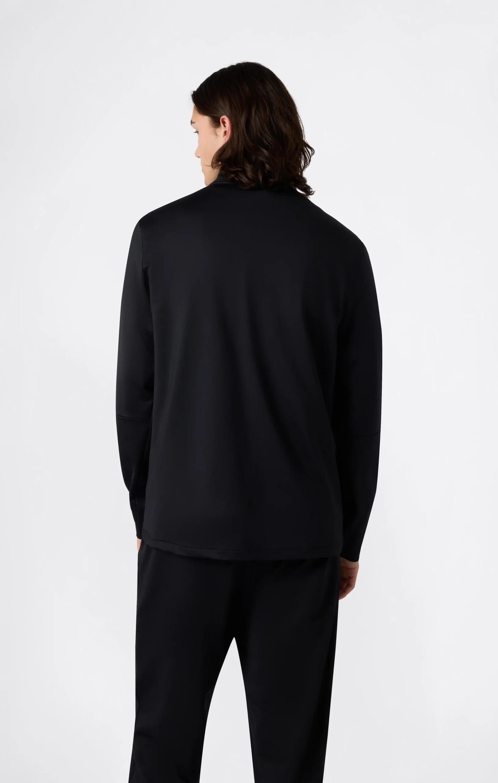 Men's Slim Fit Full-Zip Stretch Poly Hoodie - Imagen 4