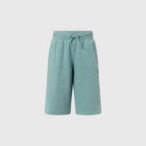 Boys’ Bermuda Shorts with Embroidered Maxi Logo Icons