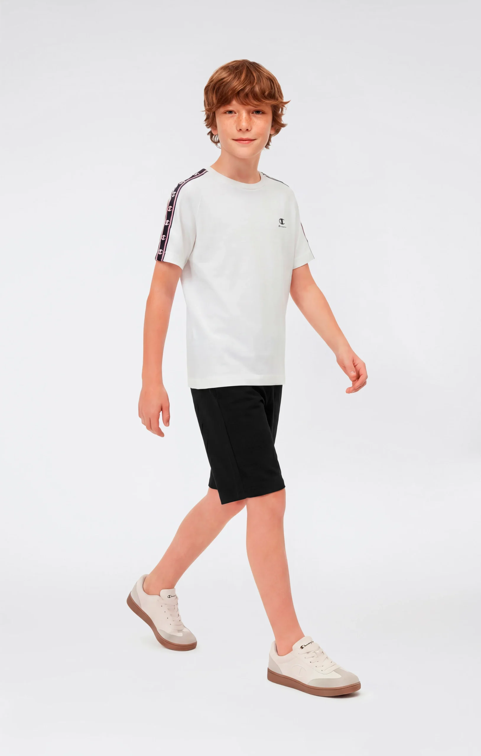 Boys’ Bermuda Shorts with Embroidered Maxi Logo Icons - Imagen 3